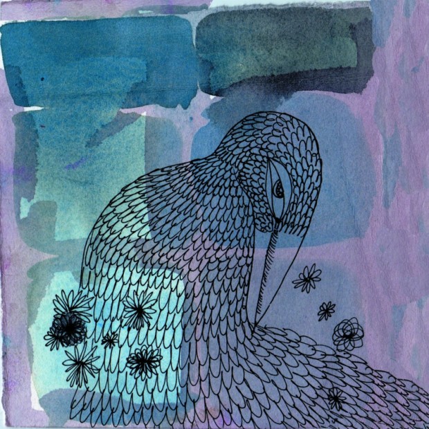 Click to enlarge Bird drawing treble2 copy